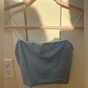 Women's Boutique Baby Blue Crop Top Shirt